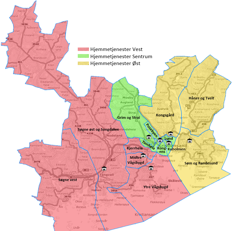 Kristiansand Kommune - Hjemmetjenesten Adresser Og Telefoner